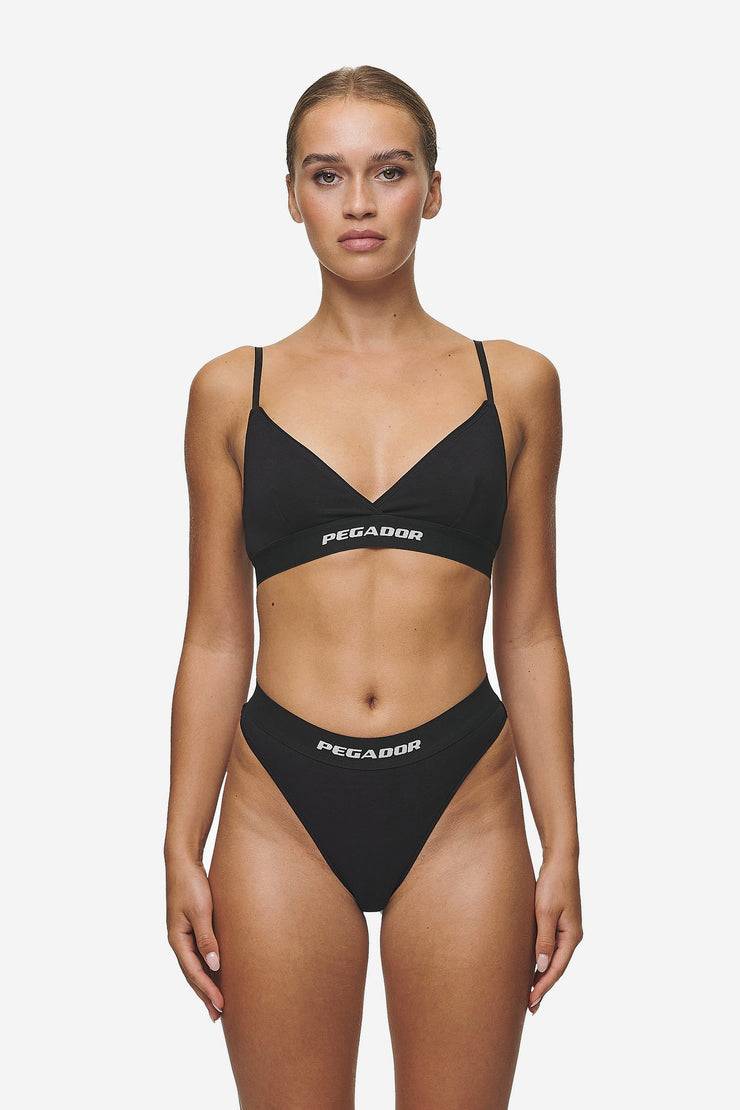 Pegador Senya Triangle Bralette Black White Begrenztes Angebot
