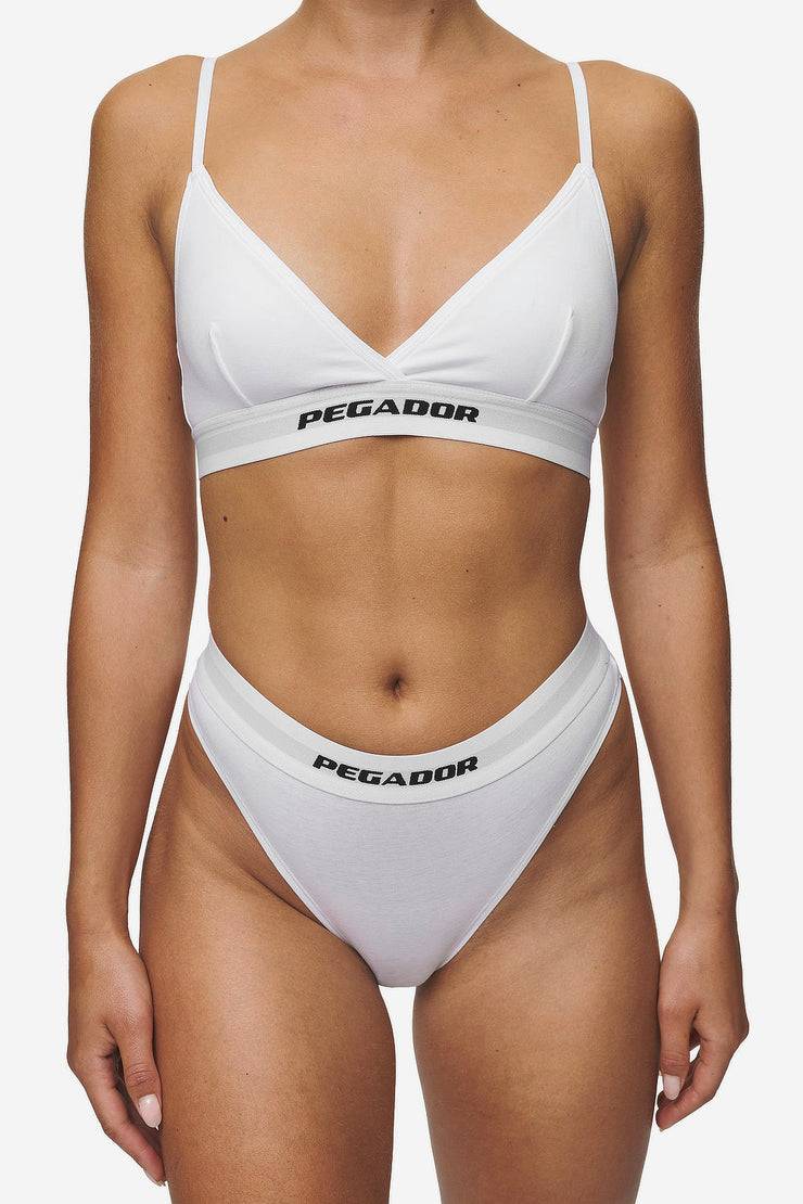 Pegador Senya Triangle Bralette White Black Online Shopping