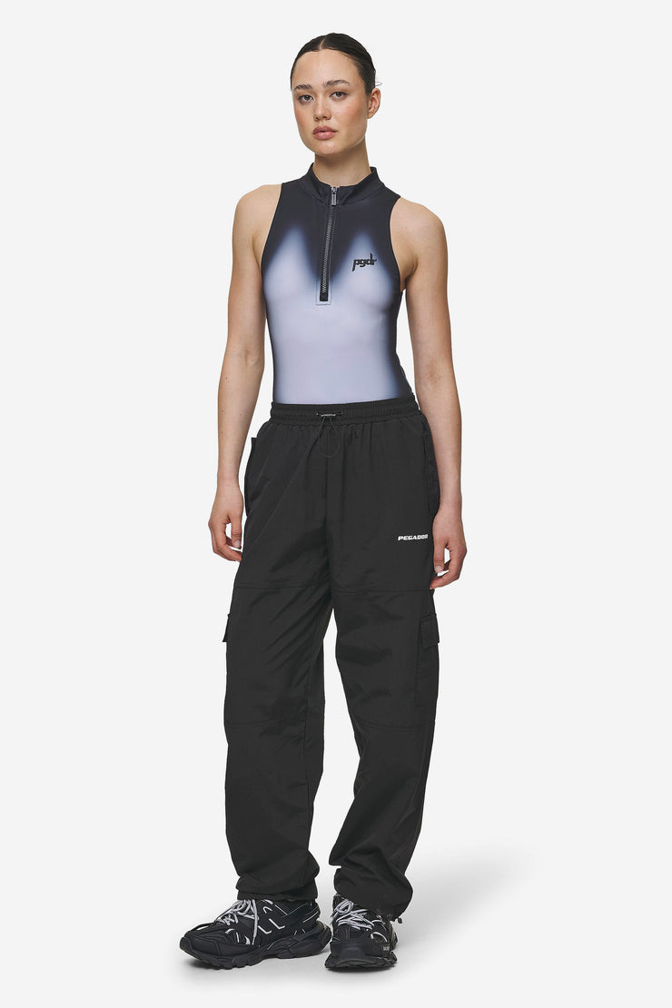 Pegador Ashira Sprayed Zip Bodysuit Black White Osterangebot