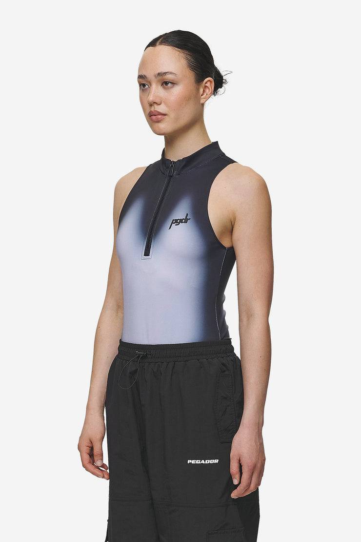 Pegador Ashira Sprayed Zip Bodysuit Black White Osterangebot