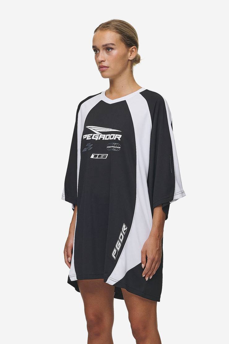 Pegador Moni Tricot Dress Black White Große Rabatte