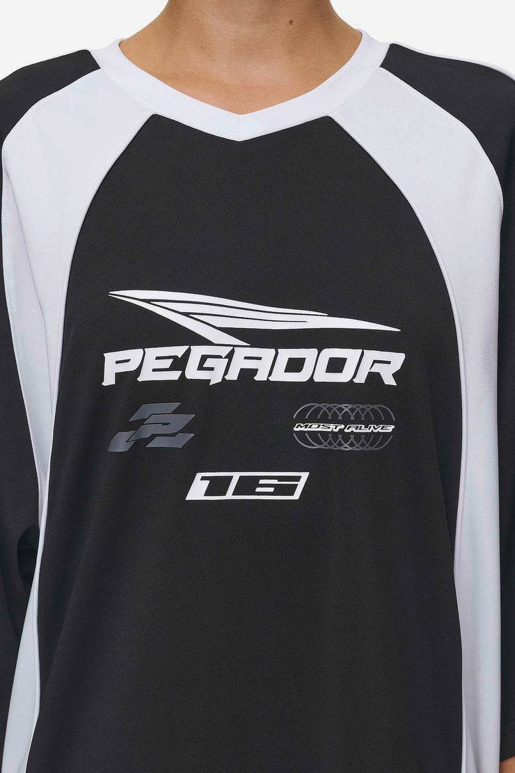 Pegador Moni Tricot Dress Black White Große Rabatte