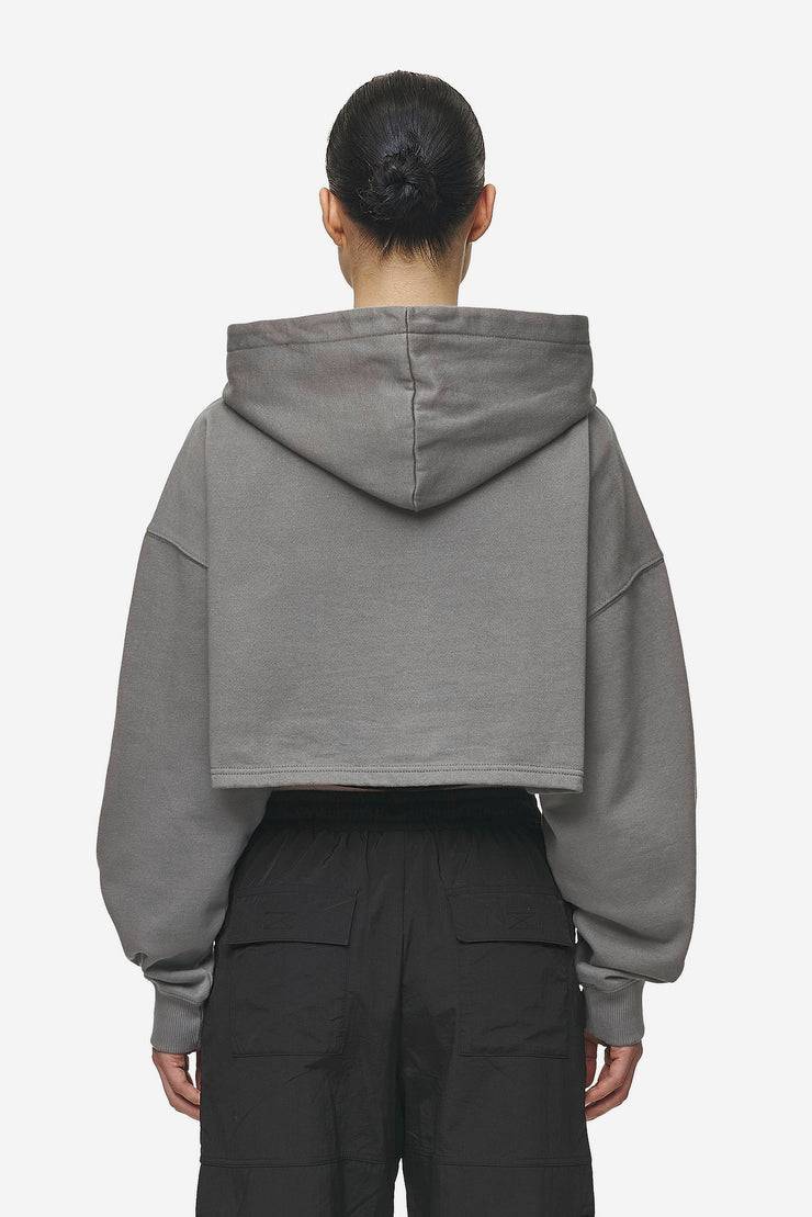 Pegador Mina Super Cropped Hoodie Washed Deep Grey Bestseller