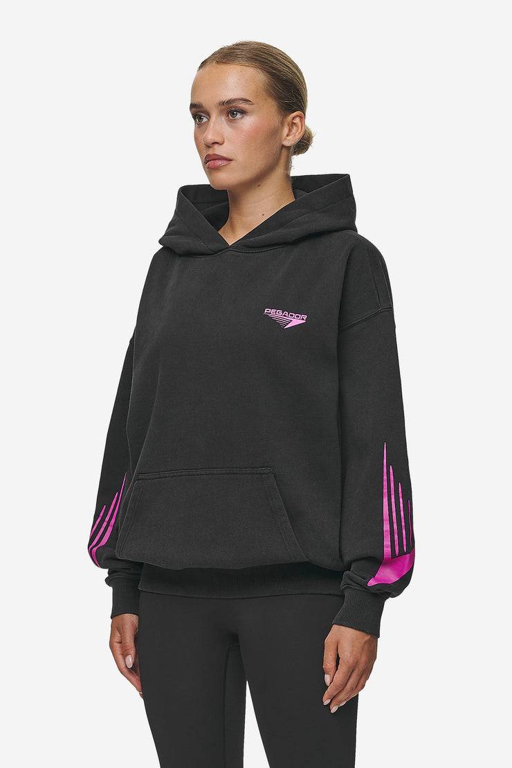 Pegador Mei Oversized Hoodie Vintage Black Räumungsverkauf