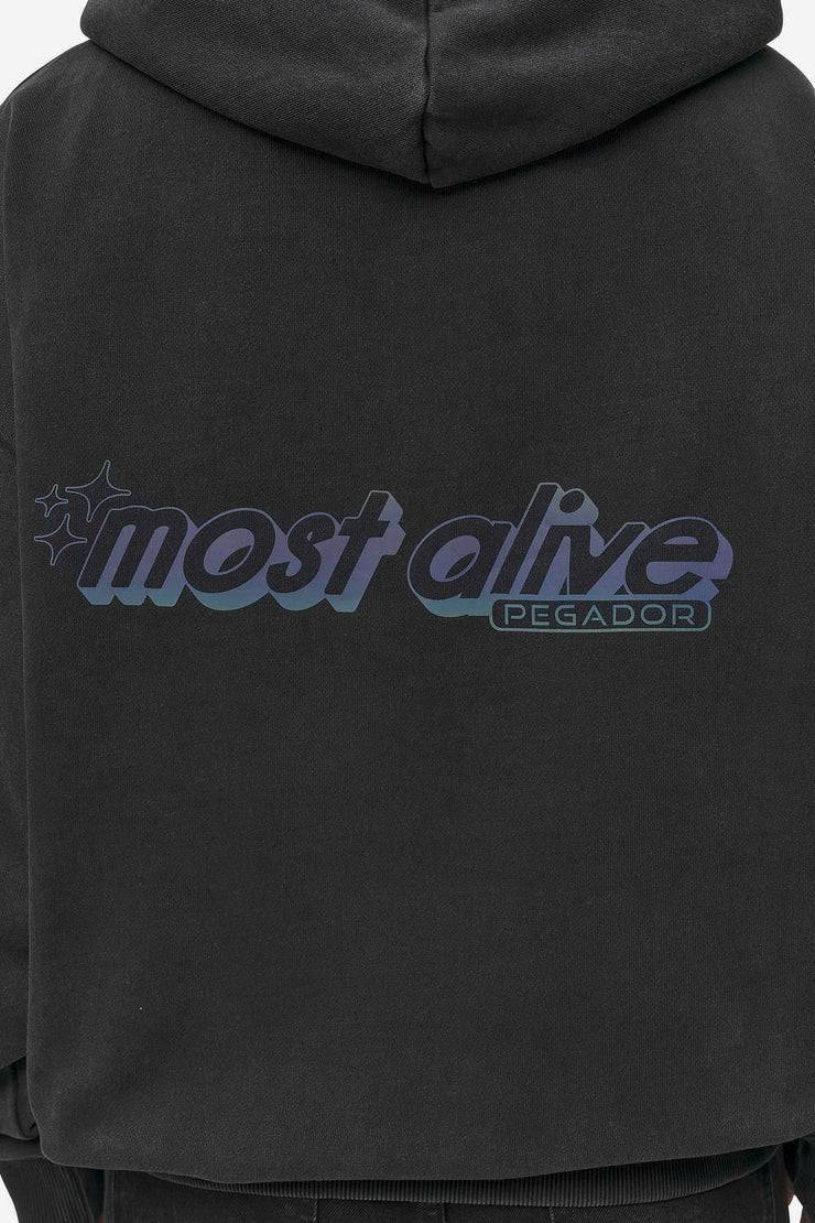 Pegador Thea Oversized Hoodie Vintage Black Riesige Ersparnisse