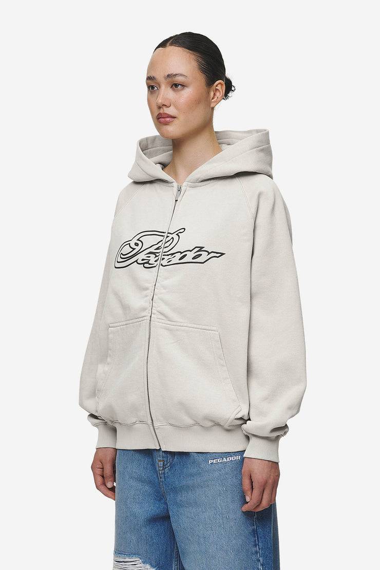 Pegador Anna Oversized Sweat Jacket Washed Moon Grey Super Sparpreis