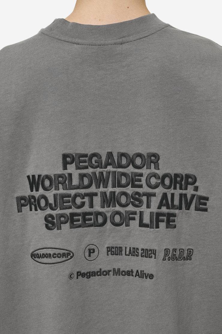 Pegador Sora Heavy Oversized Tee Washed Deep Grey Letzte 2 Tage