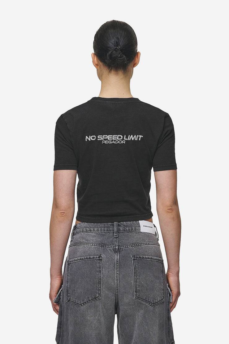 Pegador Naomi Baby Tee Washed Black Letzter Tag