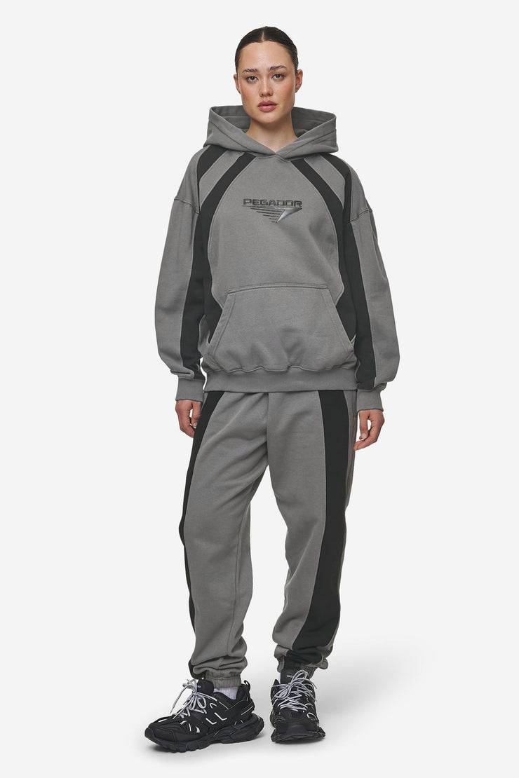 Pegador Amira Oversized Hoodie Washed Deep Grey Black Zeitbegrenzte Promotion
