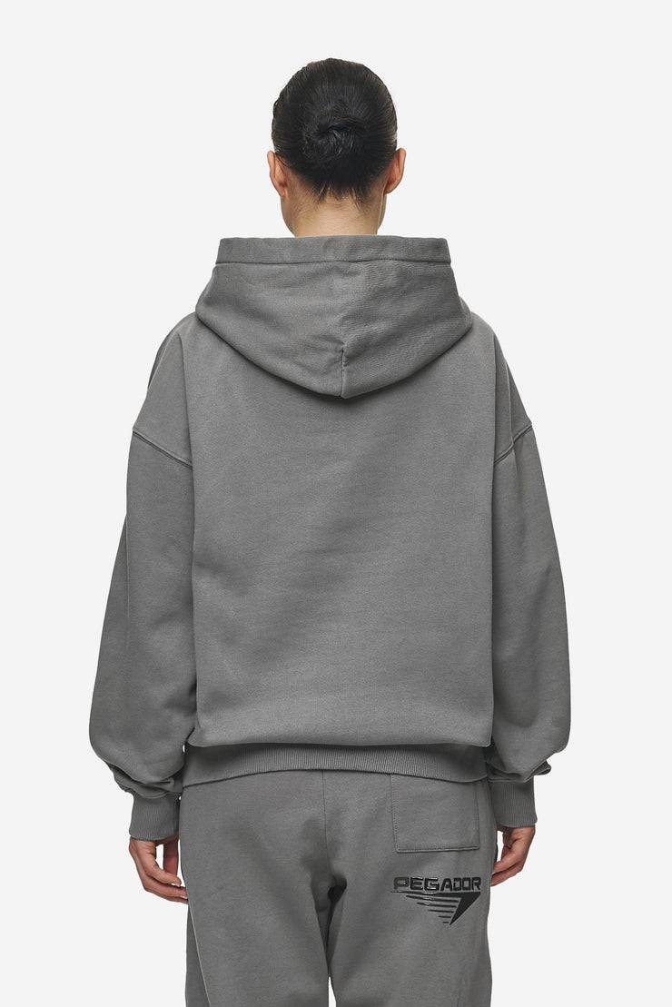 Pegador Amira Oversized Hoodie Washed Deep Grey Black Zeitbegrenzte Promotion