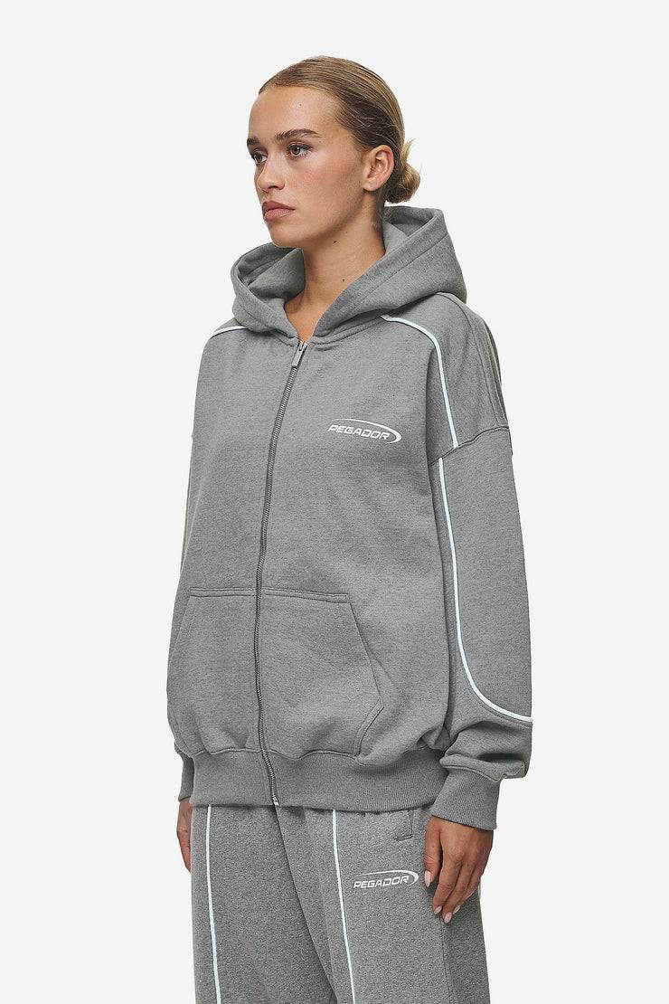 Pegador Silvi Oversized Sweat Jacket Deep Grey Melange Bis zu 60% Rabatt