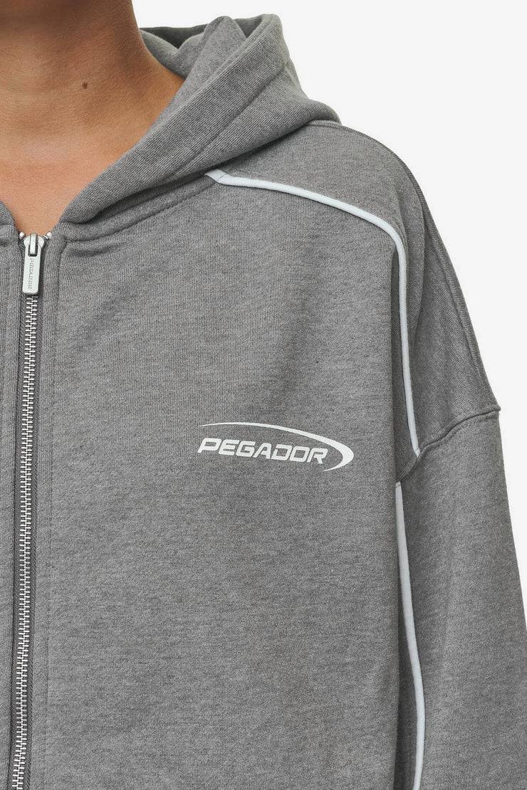 Pegador Silvi Oversized Sweat Jacket Deep Grey Melange Bis zu 60% Rabatt