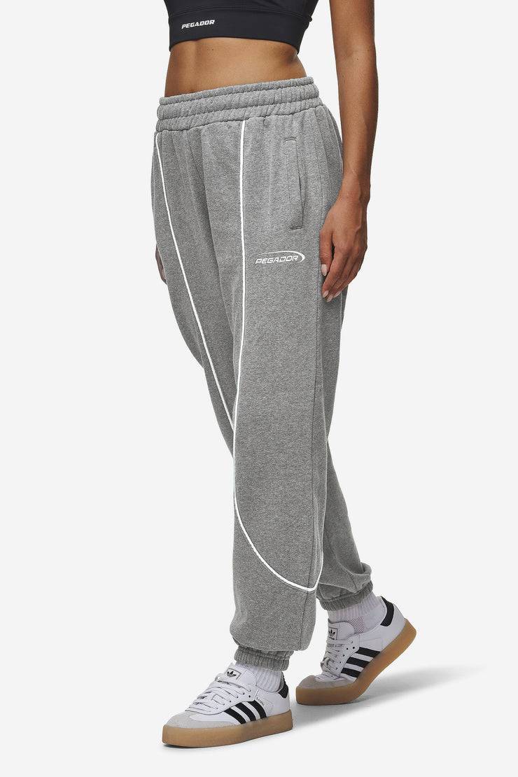 Pegador Silvi High Waisted Sweat Pants Deep Grey Melange Bis zu 65% Rabatt