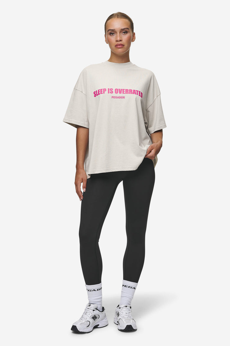 Pegador Tori Heavy Oversized Tee Washed Moon Grey Nur für heute