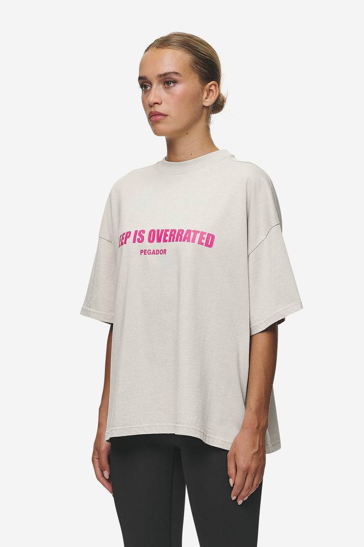 Pegador Tori Heavy Oversized Tee Washed Moon Grey Nur für heute