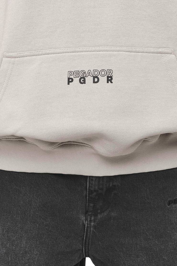 Pegador Nisa Oversized Hoodie Washed Moon Grey Sonderangebot der Fabrik