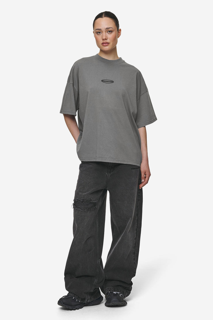 Pegador Mally Super Baggy Jeans Washed Deep Grey Super Rabatt