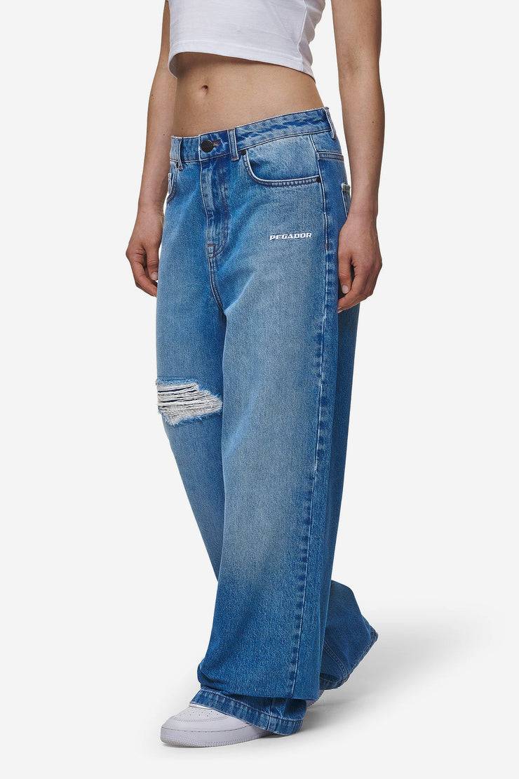 Pegador Mally Super Baggy Jeans Washed Blue Riesige Rabatte