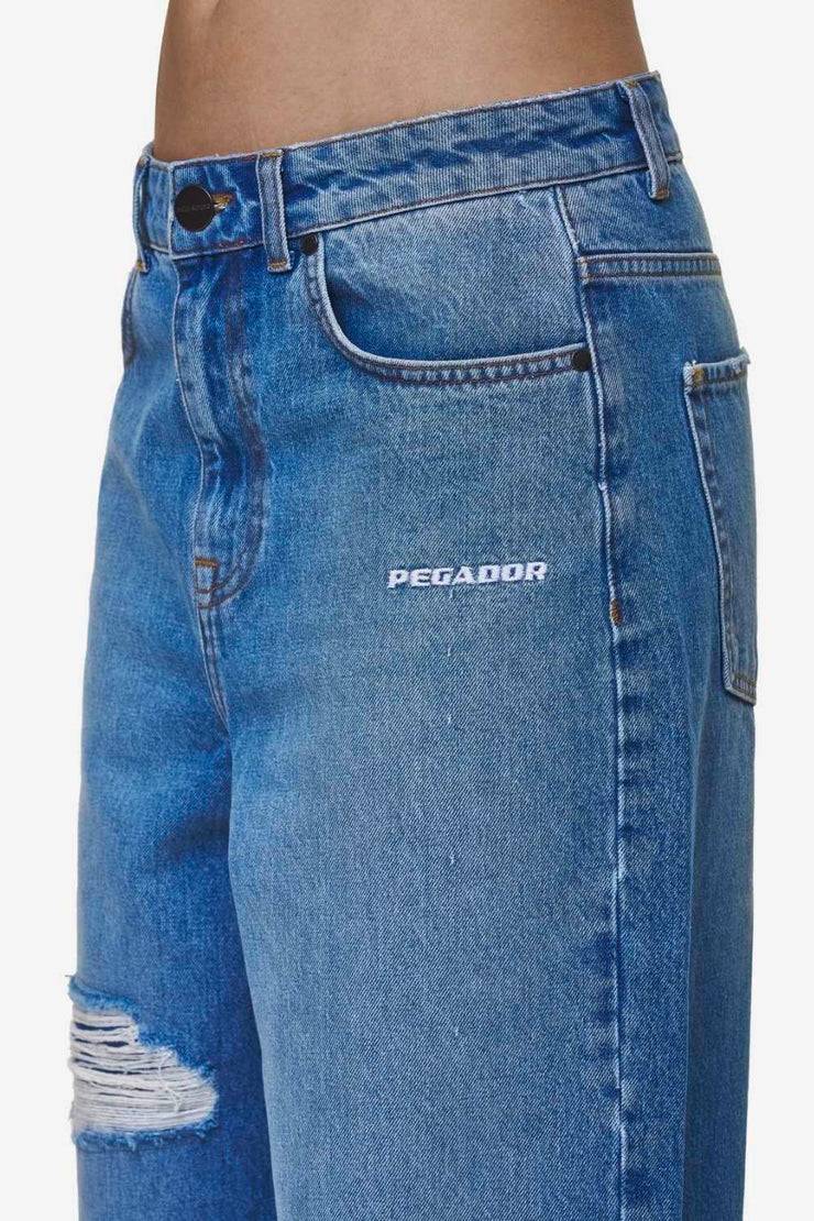 Pegador Mally Super Baggy Jeans Washed Blue Riesige Rabatte