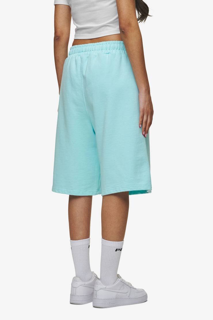 Pegador Leono Overknee Heavy Sweat Shorts Washed Sky Blue Gum Outlet