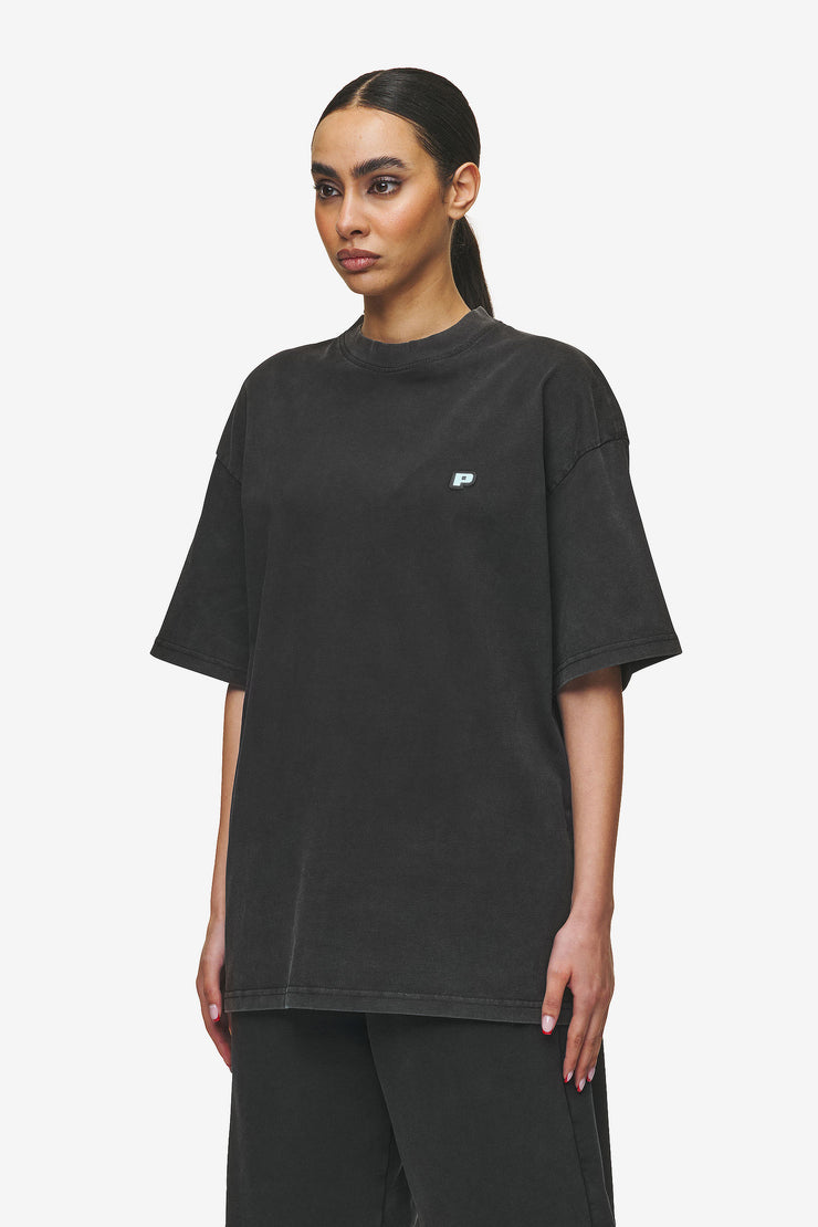 Pegador Leono Boxy Tee Vintage Black Sky Blue Gum Auslauf
