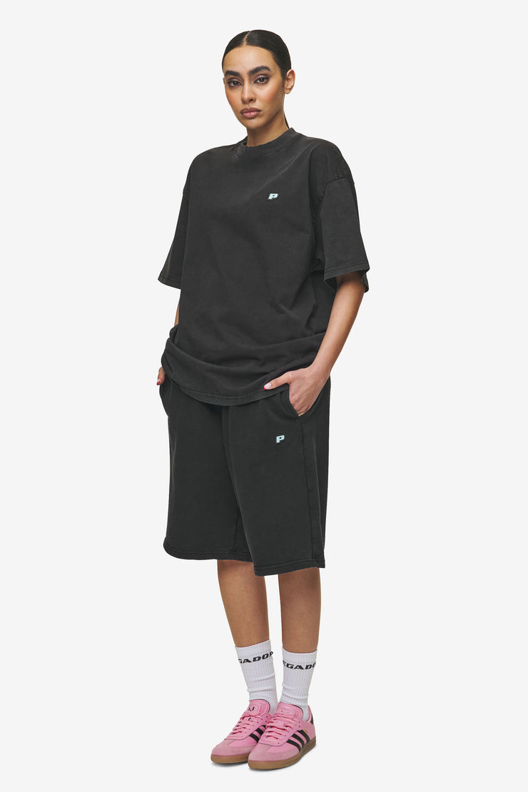 Pegador Leono Overknee Heavy Sweat Shorts Vintage Black Gum Verkauf