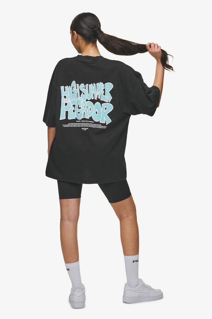 Pegador Farrar Boxy Tee Vintage Black im Angebot