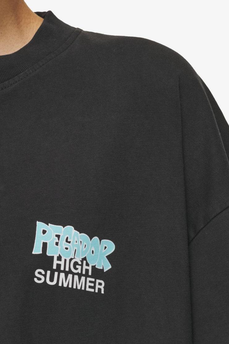 Pegador Farrar Boxy Tee Vintage Black im Angebot