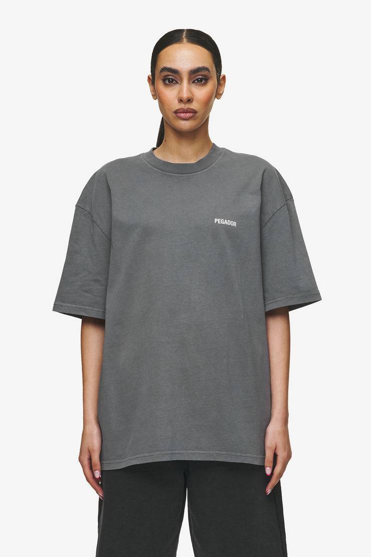 Pegador Gulati Oversized Tee Vintage Grey Fabrikverkauf