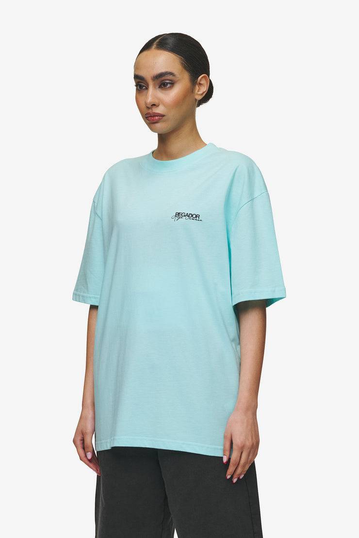 Pegador Patino Oversized Tee Washed Sky Blue Kostenloser Versand