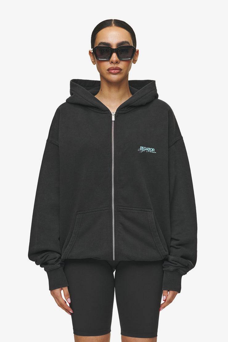 Pegador Patino Oversized Sweat Jacket Vintage Black Limitierter Zeitrabatt