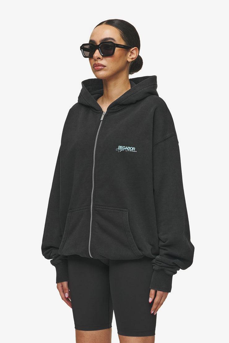 Pegador Patino Oversized Sweat Jacket Vintage Black Limitierter Zeitrabatt