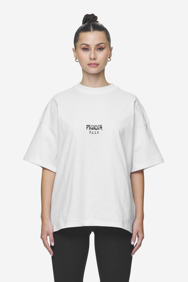 Pegador Ramira Heavy Oversized Tee White Sonderangebot