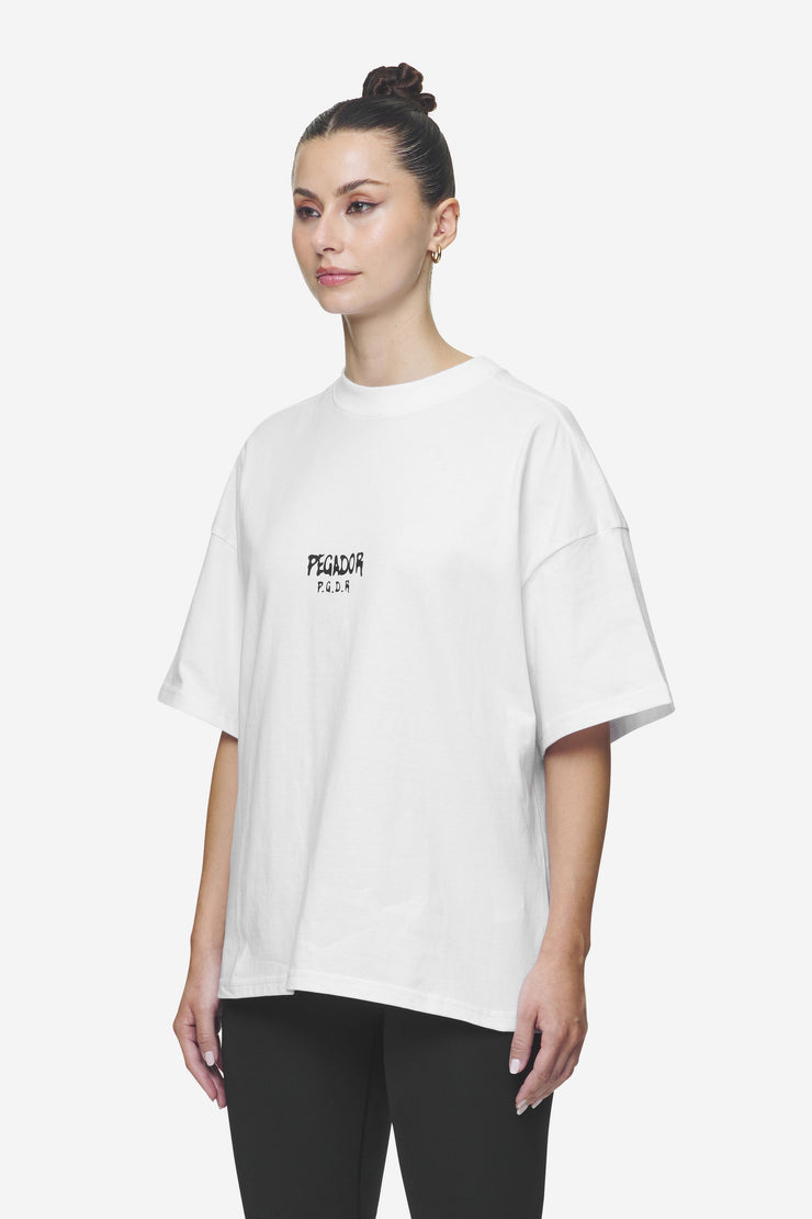 Pegador Ramira Heavy Oversized Tee White Sonderangebot