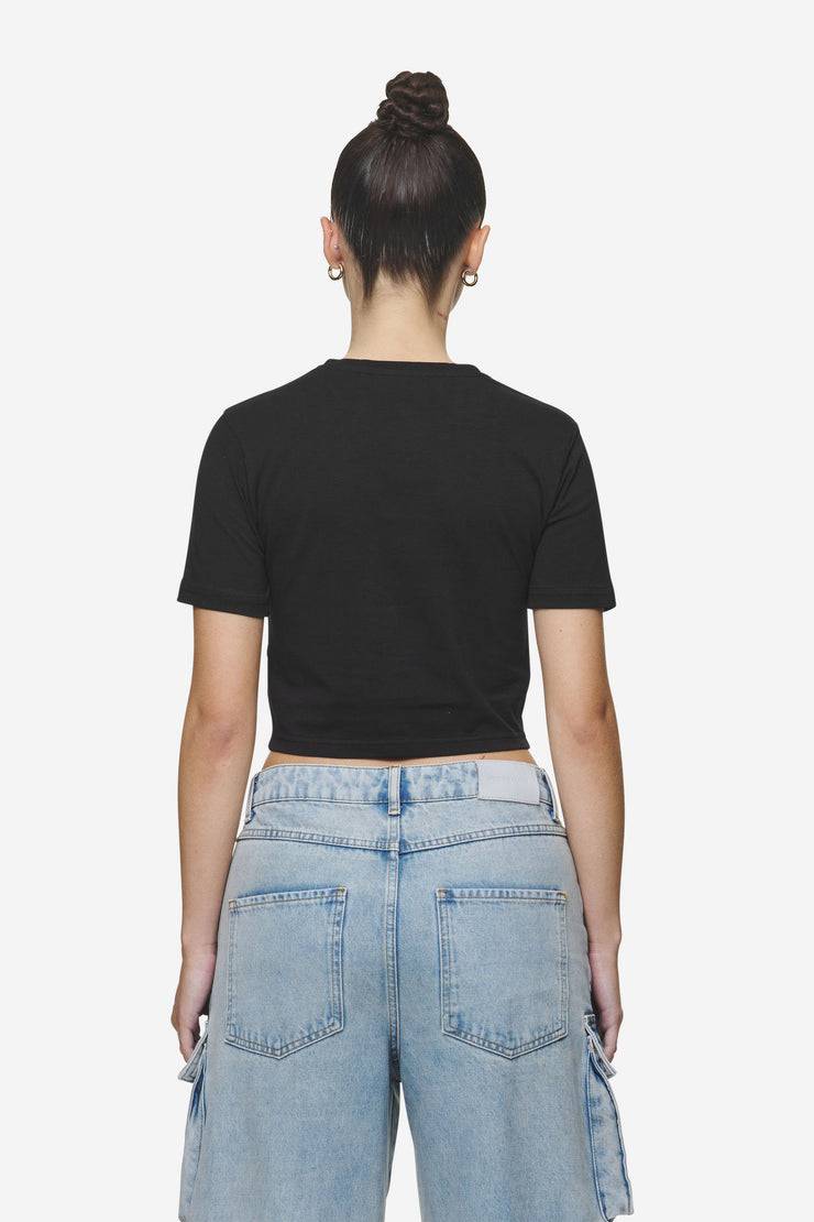 Pegador Jenna Cropped Baby Tee Black Rabatt