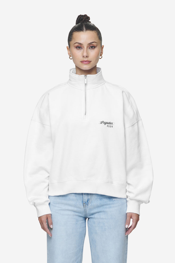Pegador Luz Oversized Halfzip Sweater White Versandkostenfrei