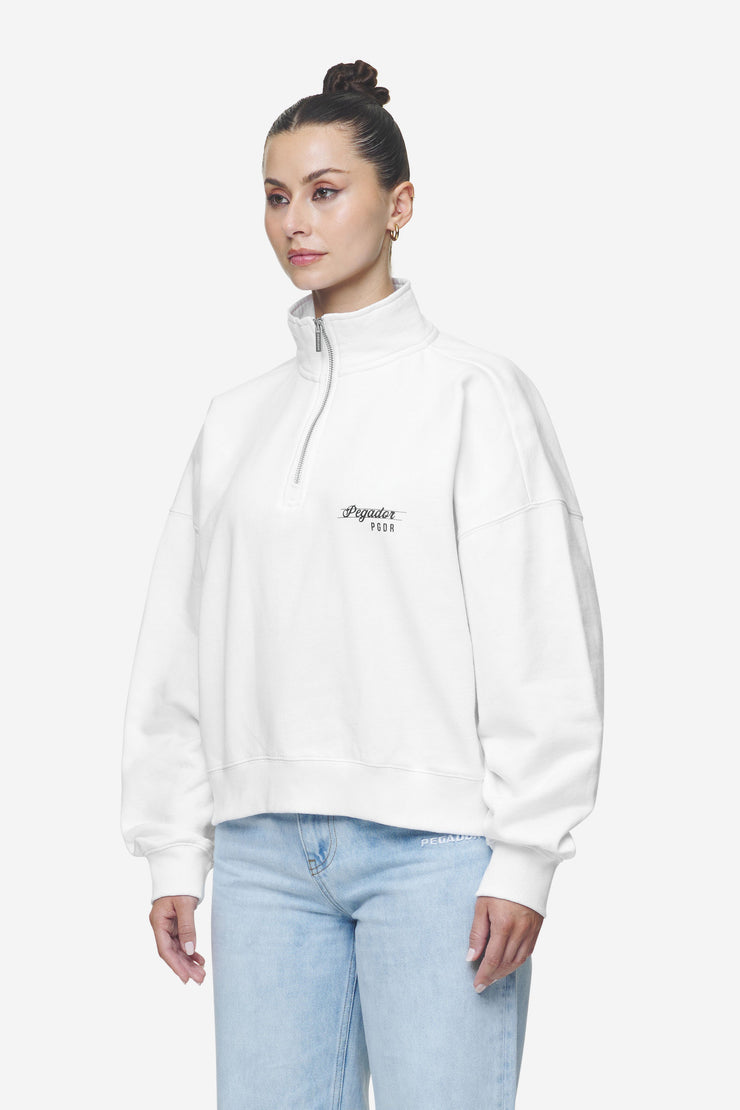 Pegador Luz Oversized Halfzip Sweater White Versandkostenfrei