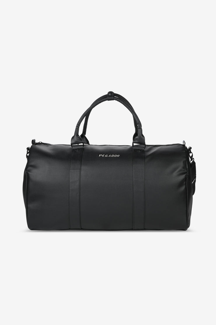 Pegador Strahan Logo Faux Leather Weekender Black Black Friday