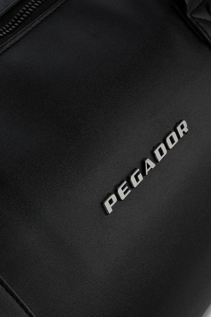 Pegador Strahan Logo Faux Leather Weekender Black Black Friday