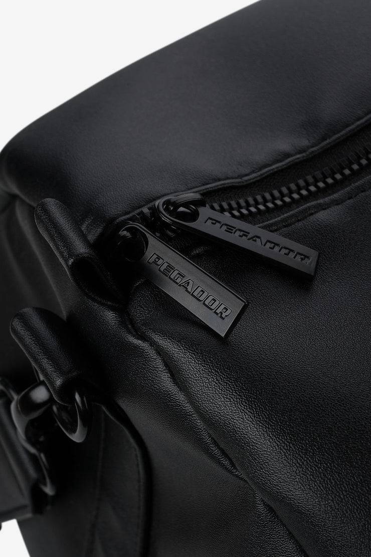 Pegador Strahan Logo Faux Leather Weekender Black Black Friday