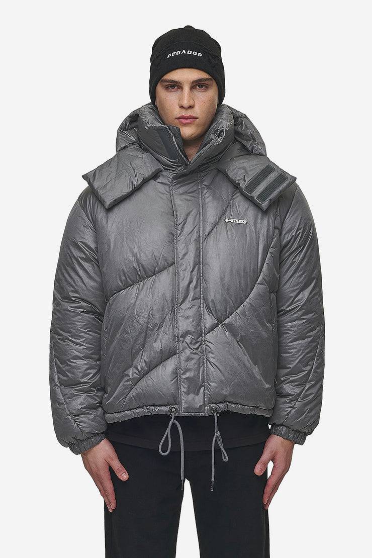 Pegador Henry Vintage Oversized Puffer Jacket Anthracite Weihnachtsangebot