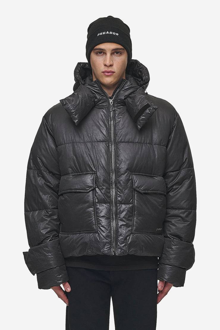 Pegador Garrick Vintage Oversized Puffer Jacket Black Muttertagsangebot