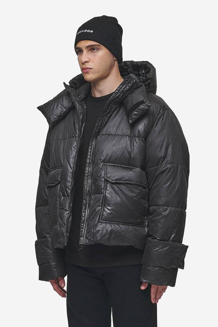 Pegador Garrick Vintage Oversized Puffer Jacket Black Muttertagsangebot