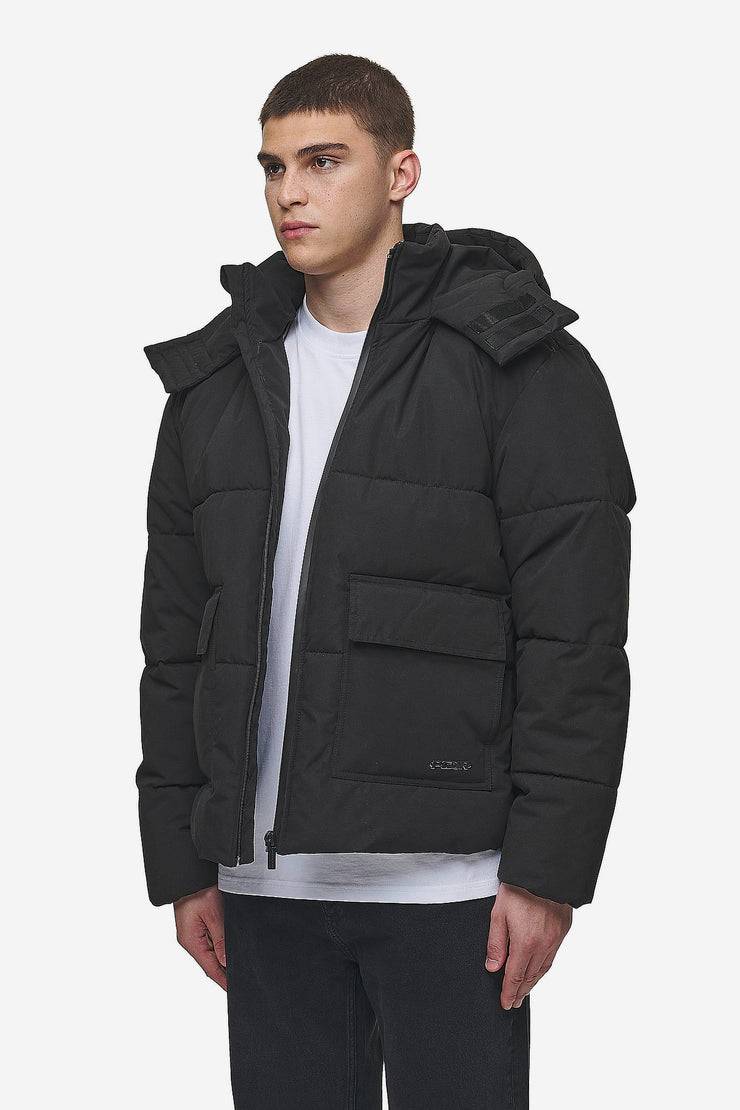 Pegador Carvel Water-Reactive Logo Puffer Jacket Black Vatertagsangebot