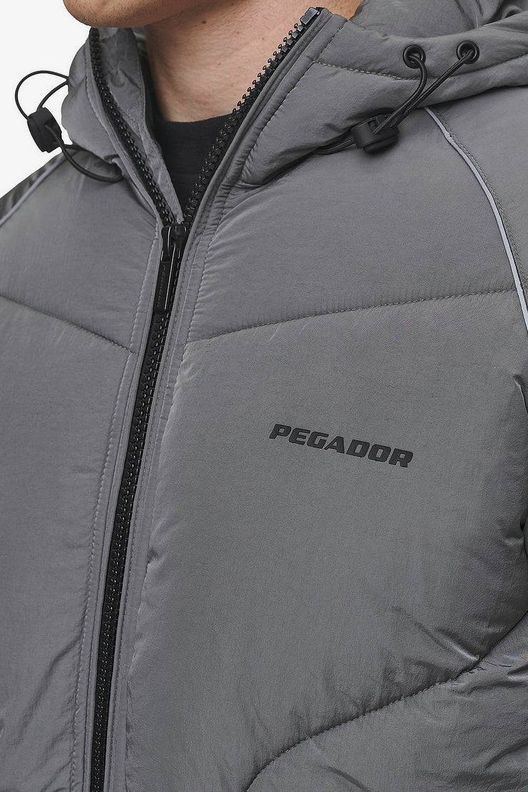 Pegador Toby Crushed Raglan Puffer Jacket Anthracite Top Angebot