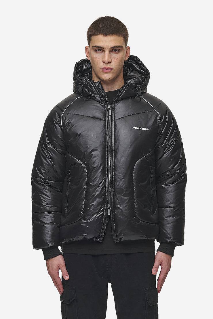 Pegador Toby Raglan Puffer Jacket Black Neueste Mode