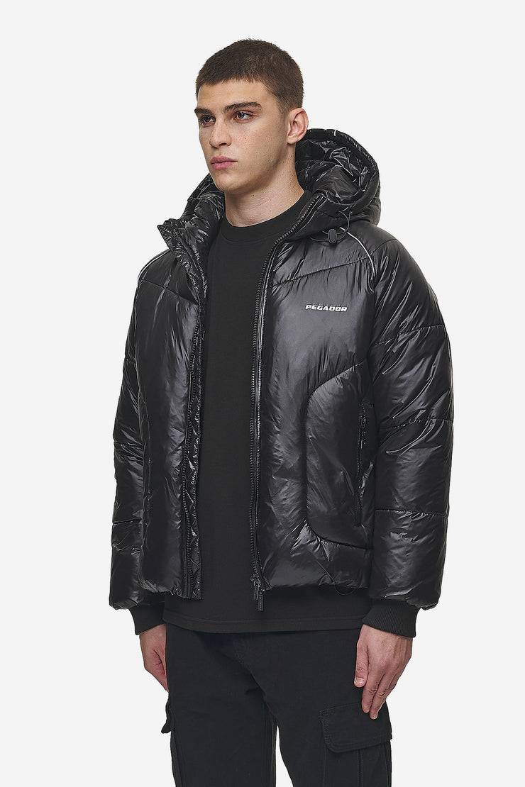 Pegador Toby Raglan Puffer Jacket Black Neueste Mode