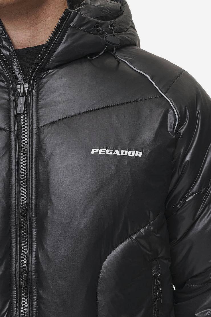 Pegador Toby Raglan Puffer Jacket Black Neueste Mode