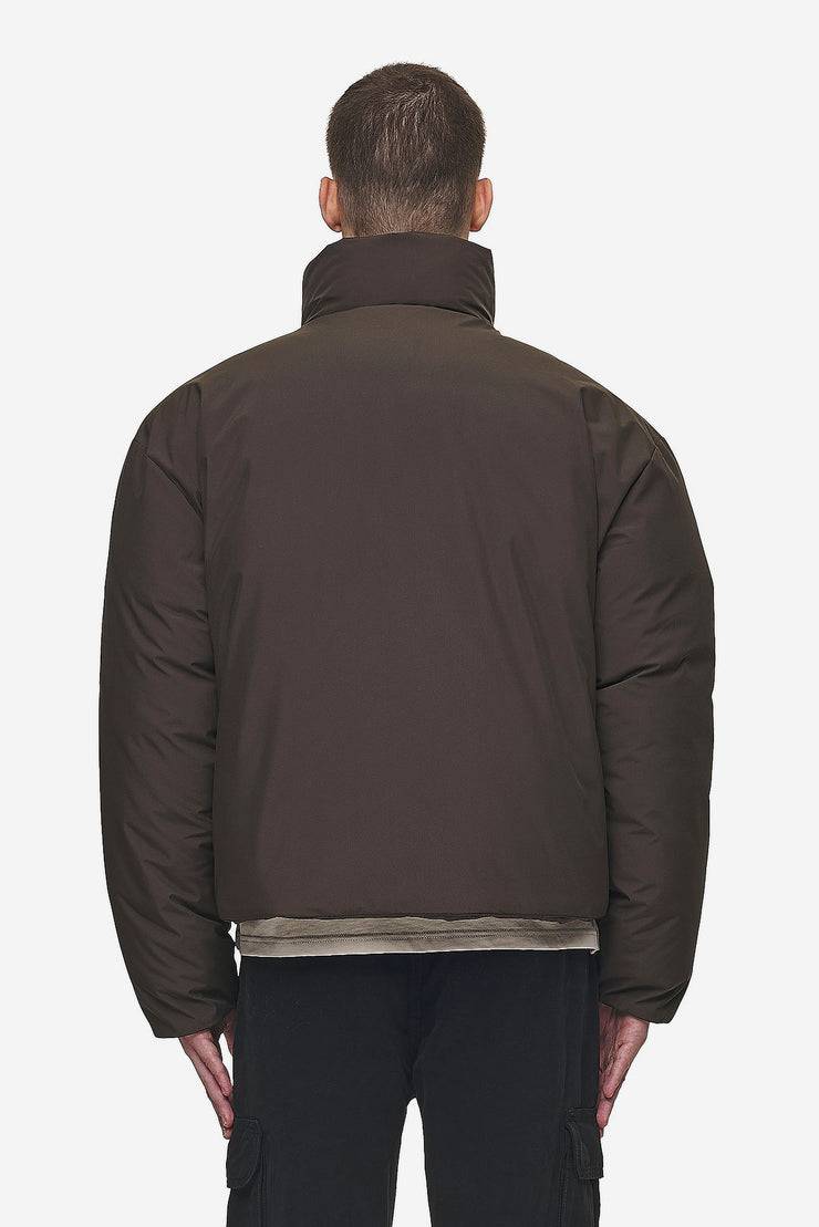 Pegador Lavoy Cropped Boxy Puffer Jacket Dark Brown Exklusive Angebote