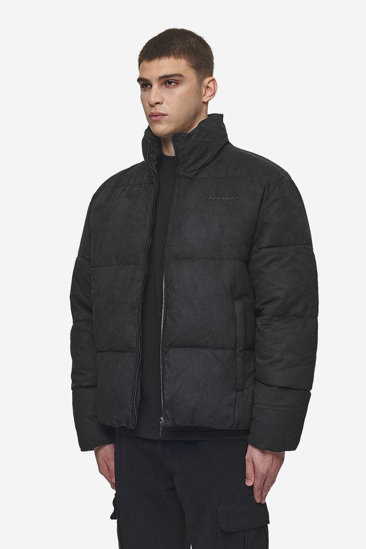 Pegador Sidan Velour Puffer Jacket Black Große Rabatte